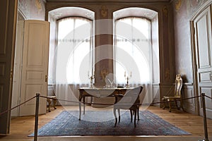 The antechamber of the DuchessÃ¢â¬â¢s apartments in Rundale Palace, Latvia photo